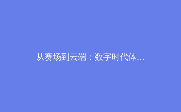 从赛场到云端：数字时代体育产业的变革与机遇 - 3
